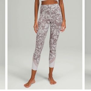 Lululemon Wunder Under Scalloped Hem High-Rise Crop Leggings Grey